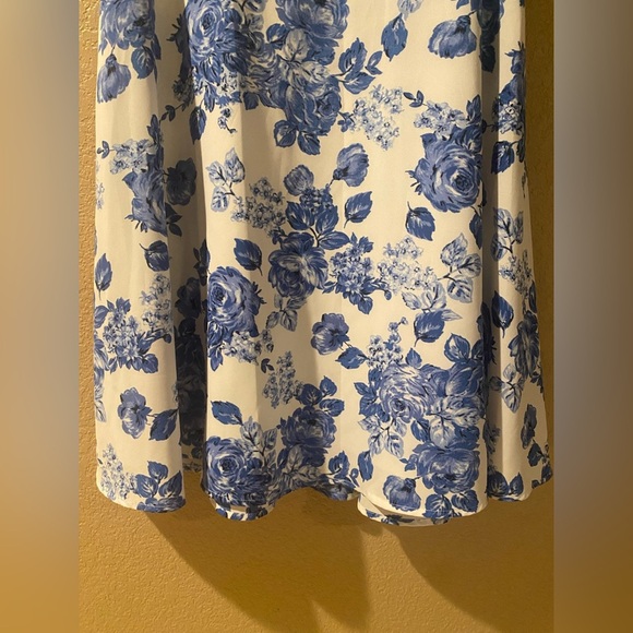 Brooks Brothers Blue and White A-line Midi Dress - Picture 3 of 5